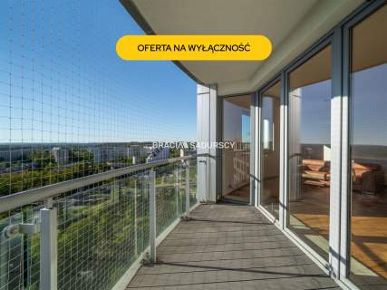 Bronowice Salwator Tower 13 piętro widok balkon