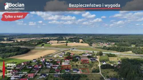 Kompleks uzbrojonych działek Dobry dojazd Szemud 