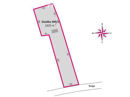 Działka 1625 m z WZ, garażem Mogielnica