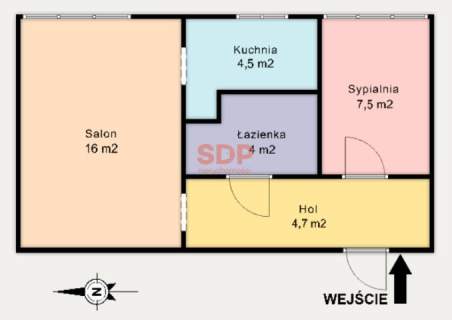 Częściowo rozkładowe 2 pokoje przy Parku Podolskim