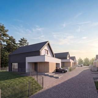 Nowoczesny dom 109 m z garażem Duże przeszkleni